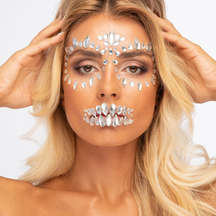 Moon Terror Halloween Face Jewels Sugar Skull (crâne de sucre)