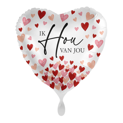Je t'aime Ballon à l'hélium Coeur vide