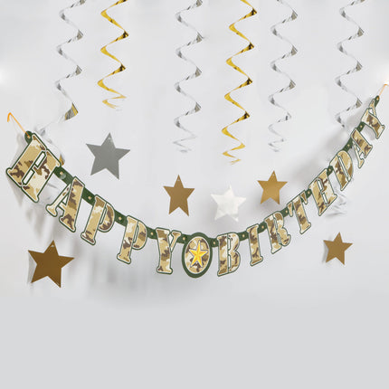 Army Letter Sling Happy Birthday 1.64m