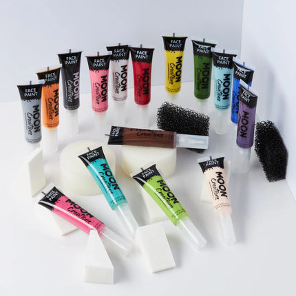 <tc>Moon Creations</tc> Peinture pour le visage avec pinceau applicateur Noir 15ml