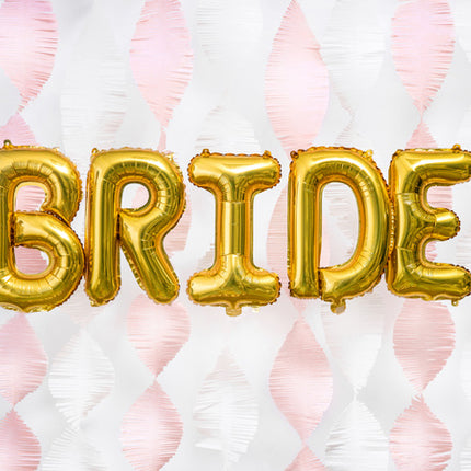 Ballon de baudruche Lettre E Or Vide 35cm