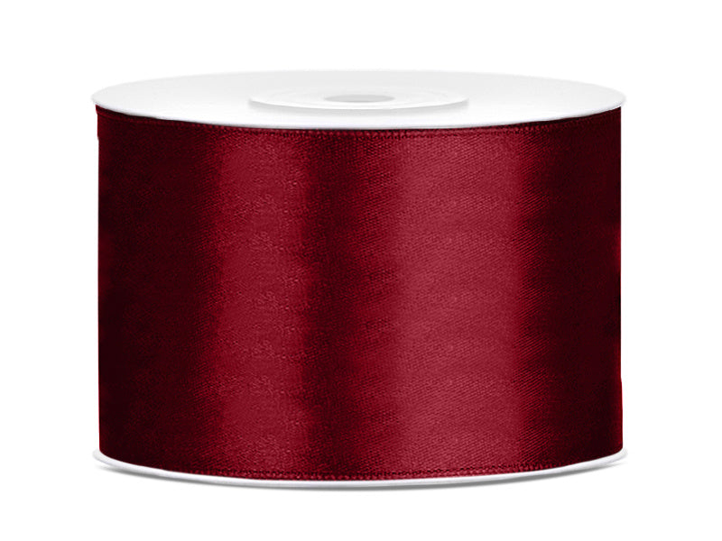 Ruban Satin Rouge Bordeaux 50mm 25m