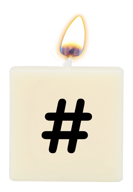Bougie en forme de lettre # 4cm
