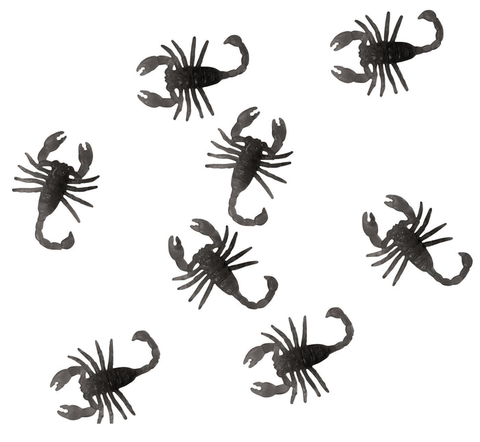 Décoration de table noire pour Halloween Whorls 6cm 7pcs