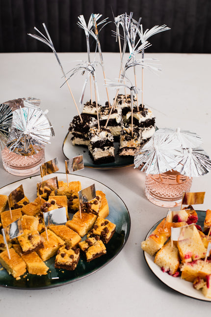 Bâtons de cocktail argentés 50pcs