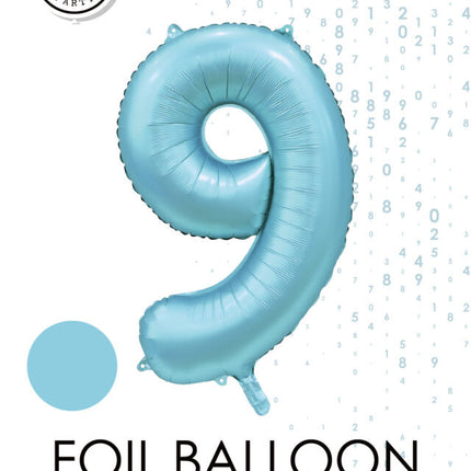 Ballon à figures bleu clair 9 ans Gloss 86cm