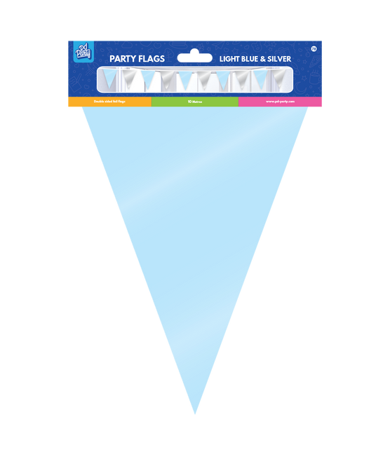 Guirlande bleu argenté métallisé 10m