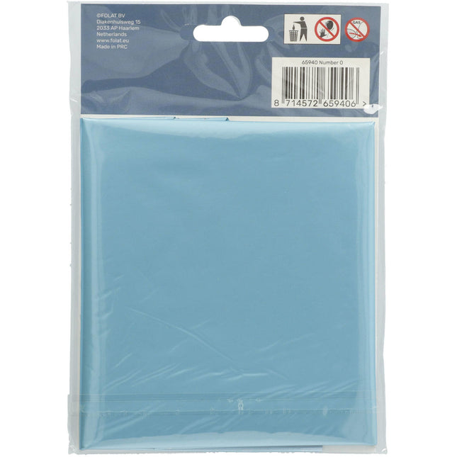 Ballon de baudruche Figure 0 Bleu pastel XL 86cm vide