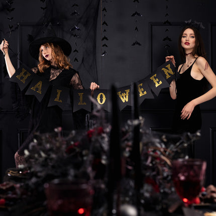 Guirlande de lettres d'Halloween orange 1,75 m