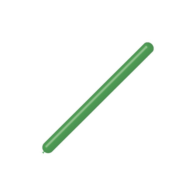 Ballons à modeler verts 7.5cm 150cm 100pcs