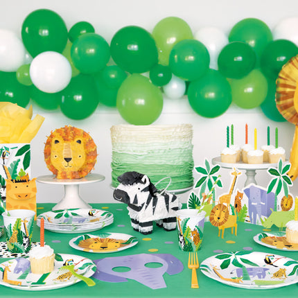 Assiettes Animaux Safari Jungle 23cm 8pcs
