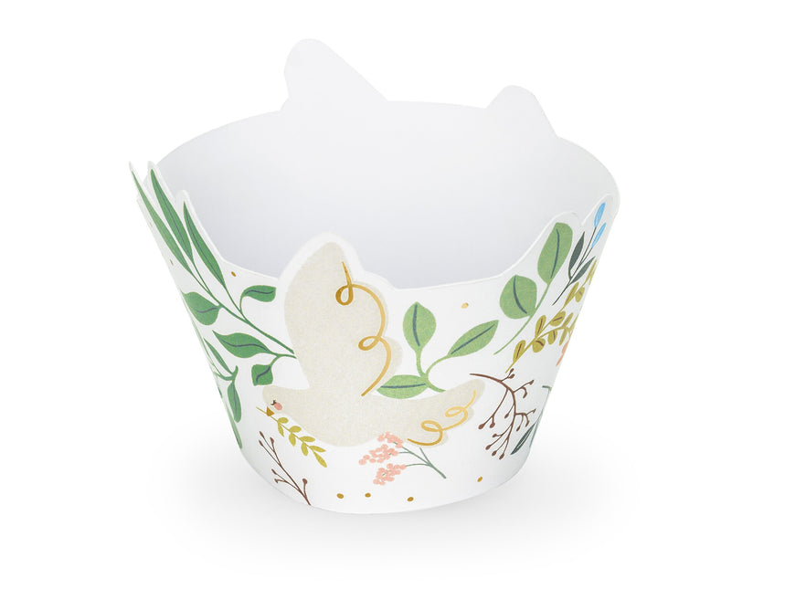 Moules à cupcake Fleurs 6pcs