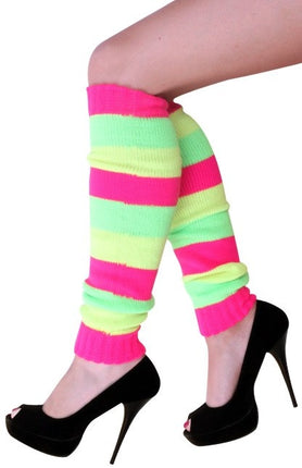 Jambières rose fluo/vert/jaune