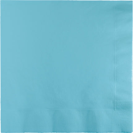 Serviettes de table bleu clair 2 couches 33cm 20pcs