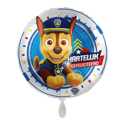 Paw Patrol Helium Balloon Happy Birthday Empty 43cm