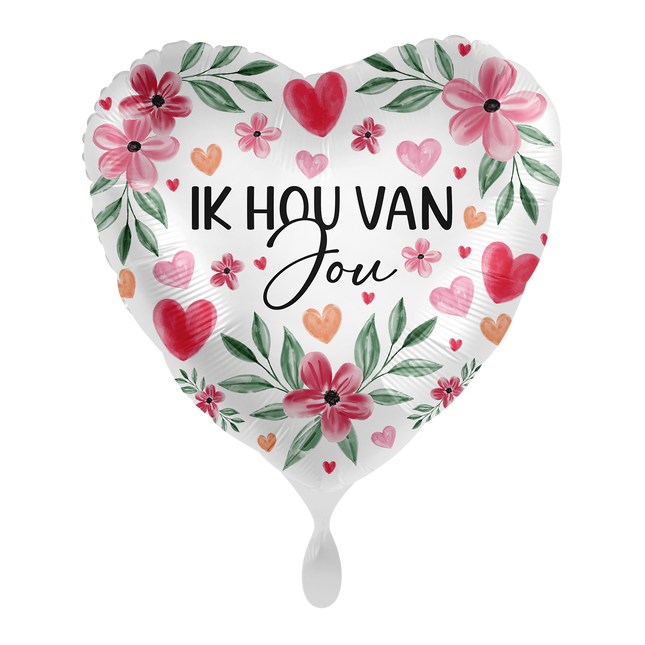 Je t'aime Ballon à l'hélium vide