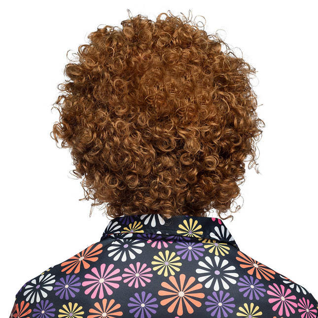 Perruque hippie orange