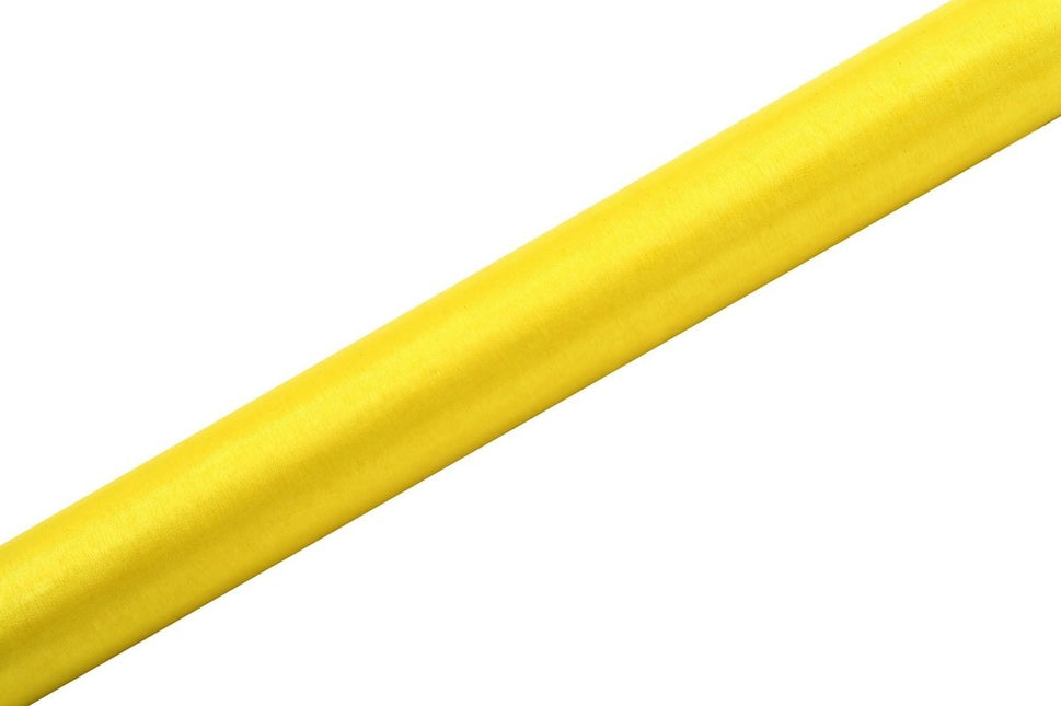 Tissu Organza jaune 36cm 9m