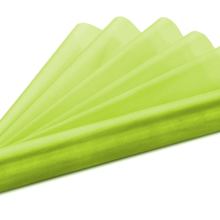 Tissu organza vert lime 16cm 9m