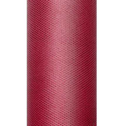Rouleau de tulle rouge bordeaux 30cm 9m
