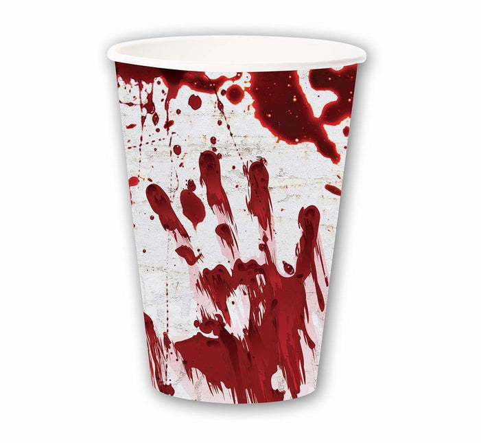 Tasses d'Halloween Sang 355ml 6pcs