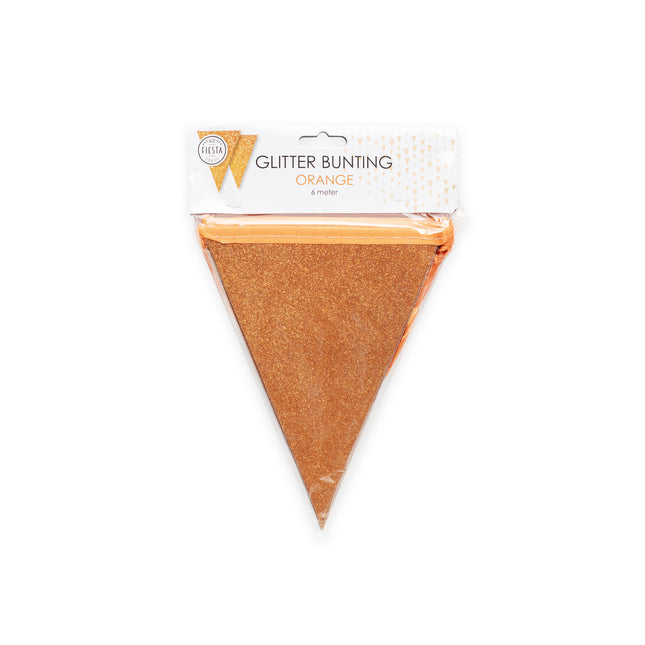 Guirlande orange pailletée Mini 6m