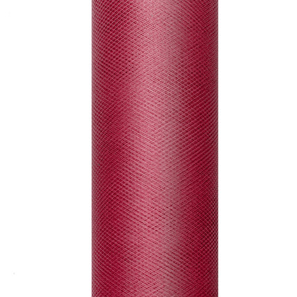 Rouleau de tulle rouge bordeaux 15cm 9m