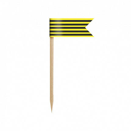 Décor de gâteau Drapeaux 7cm 6pcs