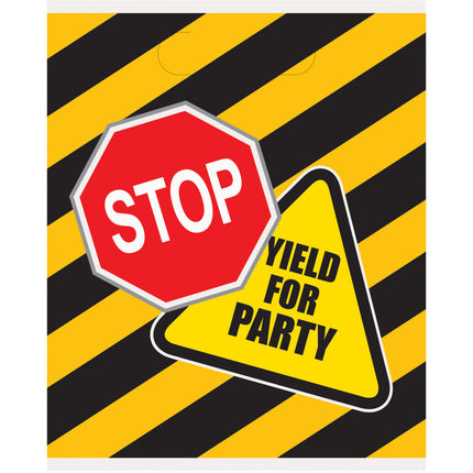 Sacs de partage de construction 23cm 8pcs