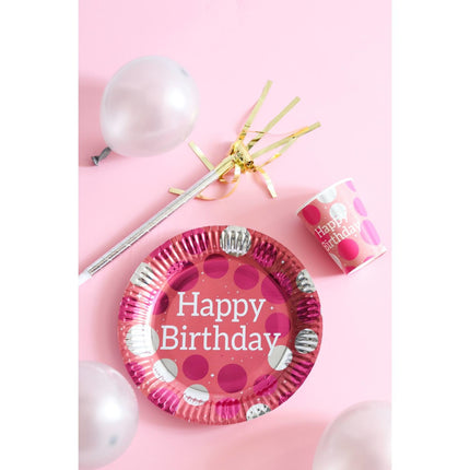 Coupes Happy Birthday Rose 250ml 8pcs