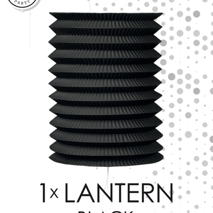 Lampion noir 16cm