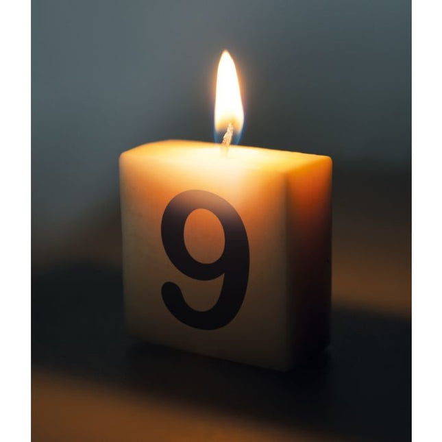 Bougie lettre 9 4cm