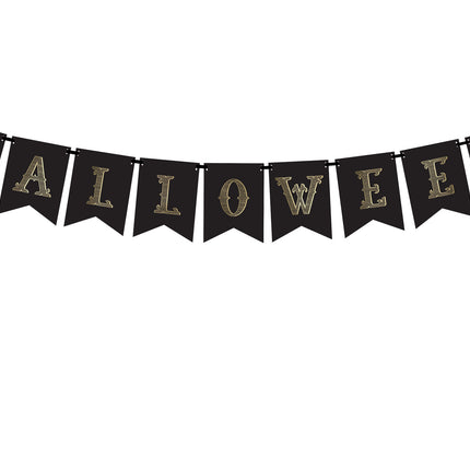Guirlande de lettres d'Halloween orange 1,75 m