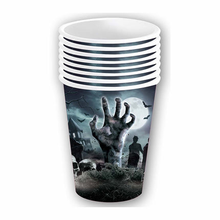Tasses de cimetière d'Halloween 355ml 6pcs