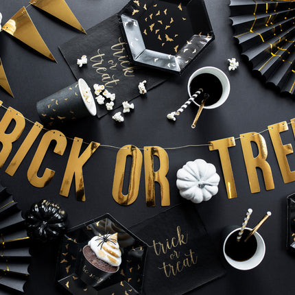 Pailles en papier noir 19.5cm 10pcs