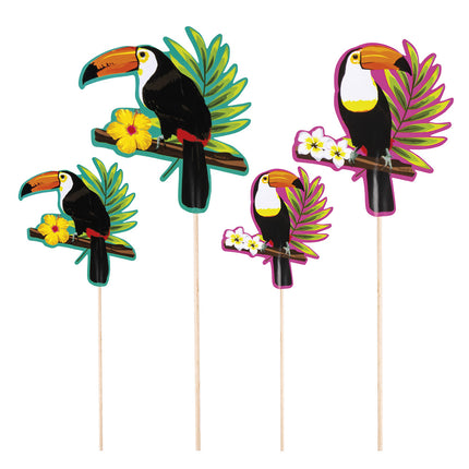 Ensemble de bâtons de cocktail Toucan 4 pièces