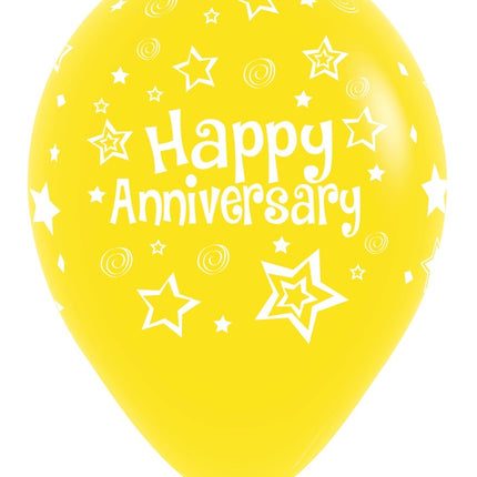 Ballons Happy Anniversary Mix 30cm 25pcs