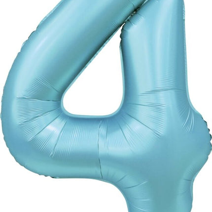 Ballon à figures bleu clair 4 ans Gloss 86cm