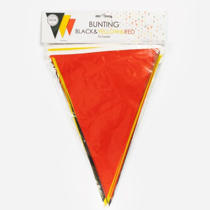 Ligne de drapeau Noir Jaune Rouge 3m