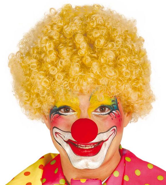 Perruque bouclée blonde