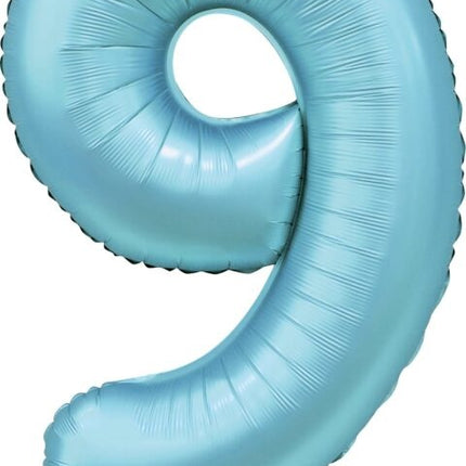 Ballon à figures bleu clair 9 ans Gloss 86cm