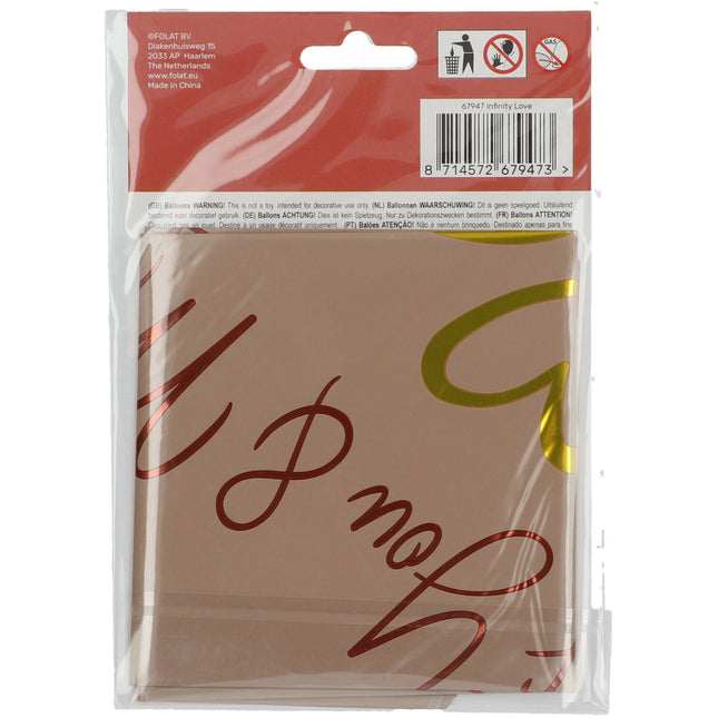 Ballon à l'hélium Infinity Love Vide 45cm