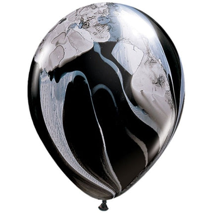 Ballons Superagate Noir & Blanc 28cm 25pcs