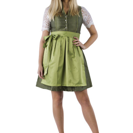 Robe Dirndl vert foncé Oktoberfest Ladies 2 Pieces