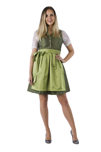 Robe Dirndl vert foncé Oktoberfest Ladies 2 Pieces