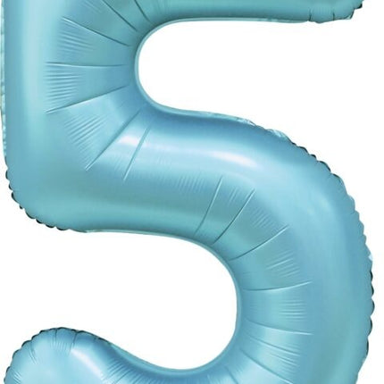 Ballon à figures bleu clair 5 ans Gloss 86cm