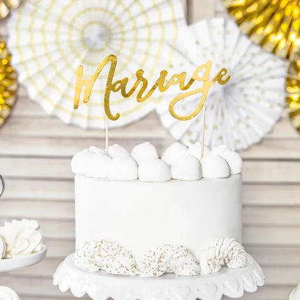 Décor de gâteau de mariage Mariage 22.5cm