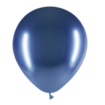 Ballons bleus chromés 30cm 50pcs