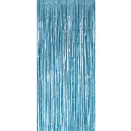 Film de rideau de porte bleu clair 2,4 m