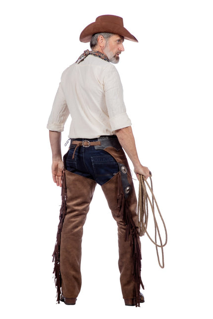 Pantalon de cow-boy marron pour hommes